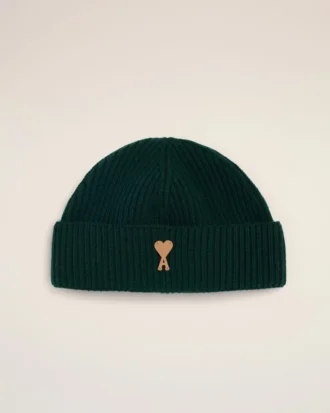 Ami de Coeur Beanie en laine verte