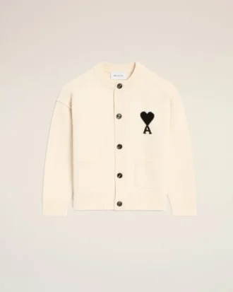 Ami de Coeur Cardigan en laine blanche