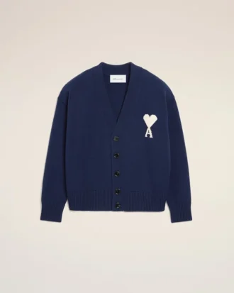 Ami de Coeur Cardigan en laine bleue
