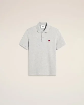 Ami de Coeur Polo en coton gris