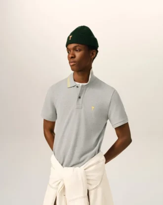 Ami de Coeur Polo en coton gris