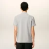 Ami de Coeur Polo en coton gris contrasté