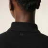 Ami de Coeur Polo en coton noir et rouge