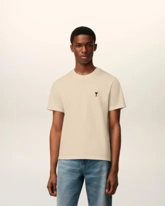 Ami de Coeur T-Shirt en coton beige