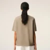 Ami de Coeur T-Shirt en coton beige gaufré