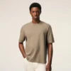 Ami de Coeur T-Shirt en coton beige gaufré