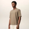 Ami de Coeur T-Shirt en coton beige gaufré