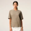 Ami de Coeur T-Shirt en coton beige gaufré