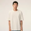 Ami de Coeur T-Shirt en coton blanc avec motif en relief