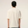 Ami de Coeur T-Shirt en coton blanc avec motif en relief