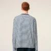 Ami de Coeur T-Shirt en coton bleu à manches longues
