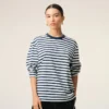 Ami de Coeur T-Shirt en coton bleu à manches longues