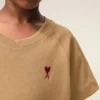 Ami de Coeur T-Shirt en coton marron