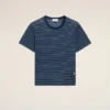 Ami de Coeur T-Shirt en coton rayé bleu