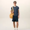Ami de Coeur T-Shirt en coton rayé bleu