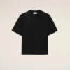 Ami de Coeur T-Shirt noir en coton avec inscription « Ami de Coeur » en relief