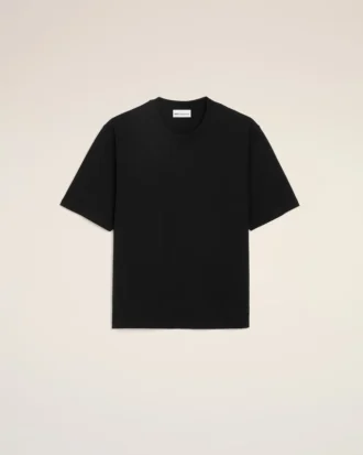Ami de Coeur T-Shirt noir en coton avec inscription « Ami de Coeur » en relief