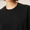 Ami de Coeur T-Shirt noir en coton avec inscription « Ami de Coeur » en relief