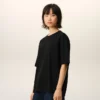 Ami de Coeur T-Shirt noir en coton avec inscription « Ami de Coeur » en relief