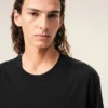 Ami de Coeur T-Shirt noir en coton avec inscription « Ami de Coeur » en relief