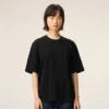 Ami de Coeur T-Shirt noir en coton avec inscription « Ami de Coeur » en relief
