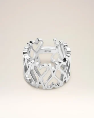 Bague Ami de Coeur en laiton argenté