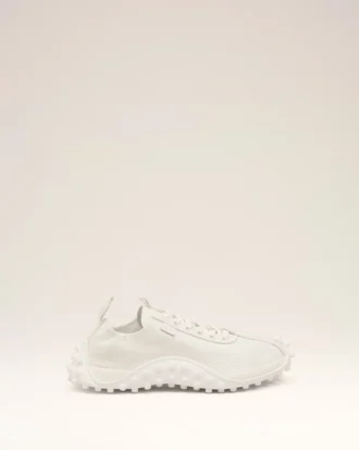 Baskets Mirage en cuir de vache blanc