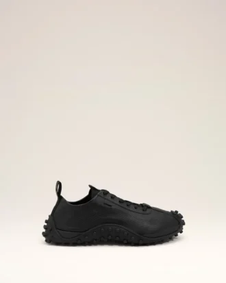 Baskets Mirage en cuir de vache noir