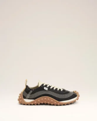 Baskets Mirage en maille noire