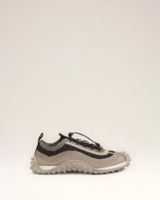 Baskets Mirage en tricot beige