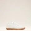 Baskets Step en cuir de vachette blanc