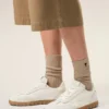 Baskets Step en cuir de vachette blanc