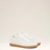 Baskets Step en cuir de vachette blanc