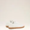 Baskets Step en cuir de vachette blanc