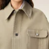 Beige Veste de travail en coton