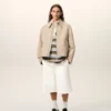 Bermuda ample en coton blanc