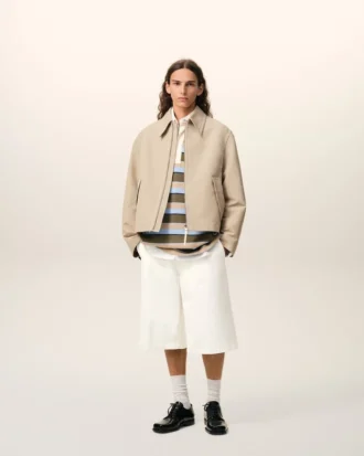 Bermuda ample en coton blanc