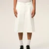 Bermuda ample en coton blanc
