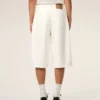 Bermuda ample en coton blanc