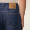 Bermuda ample en coton bleu
