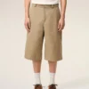 Bermuda de travail en coton beige
