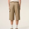 Bermuda de travail en coton beige
