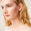 Boucles d&rsquo;oreilles martelées Ami de Coeur en laiton argenté