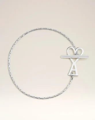 Bracelet à chaîne Ami de Coeur en laiton argenté