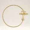 Bracelet à chaîne Ami de Coeur en laiton doré
