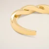Bracelet tressé en laiton doré