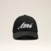 Casquette Ami en coton noir avec écusson en feutre