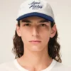 Casquette Ami Paris bicolore bleu et blanc en coton