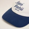 Casquette Ami Paris bicolore bleu et blanc en coton