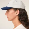 Casquette Ami Paris bicolore bleu et blanc en coton